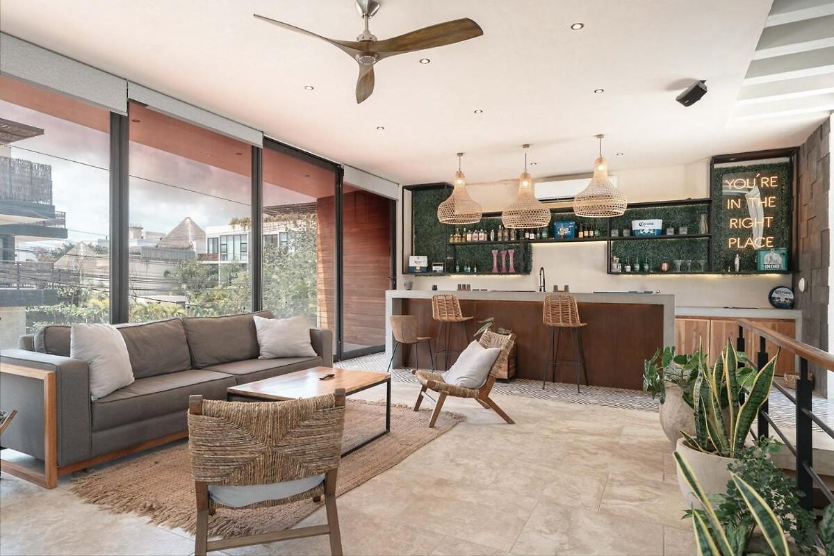 Boho Chic 5 Bedroom Private Pool & Roof Bar Villa Tulum