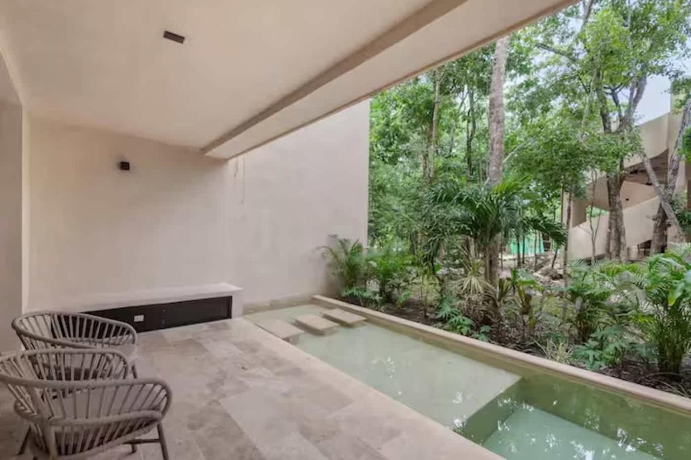 1st Flr Chic Jungle - Priv Pool Steam & Gym Apartment Tulum