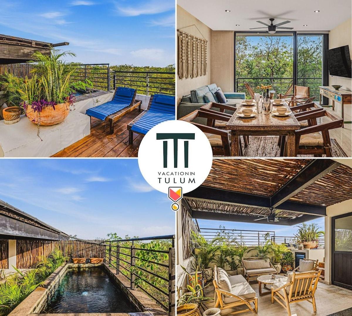 Serene 3br Penthouse W Private Pool | Roof | Gym Apartment Tulum