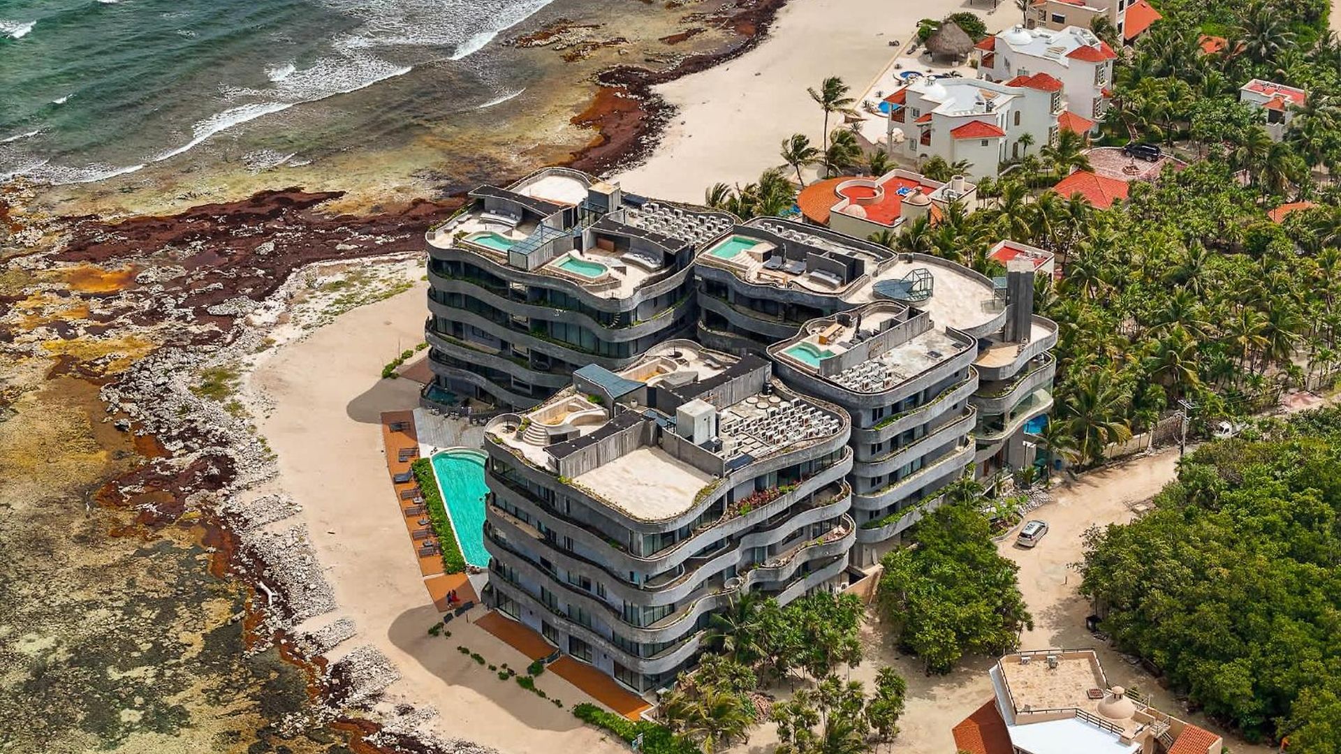 Apartment Oceanfront 3br Luxury Maiim Tankah With Pool & Gym Tulum