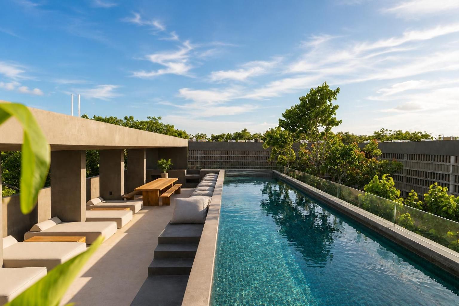Apartment Romantic Jungle Studio, Rooftop Pool & Lounge *