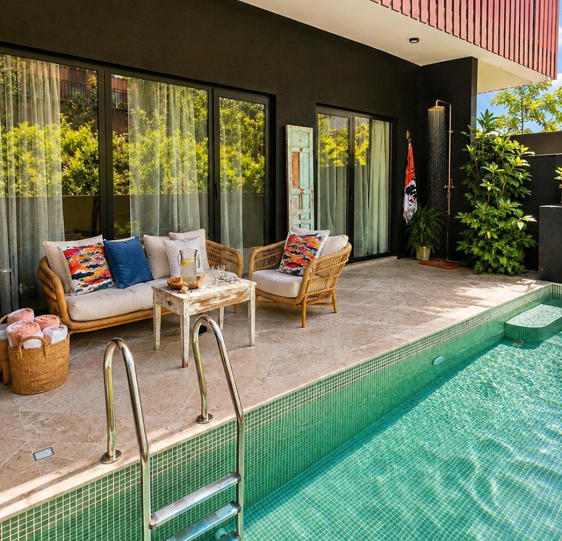 Private Pool Boho Chic Escape Zone Apartment