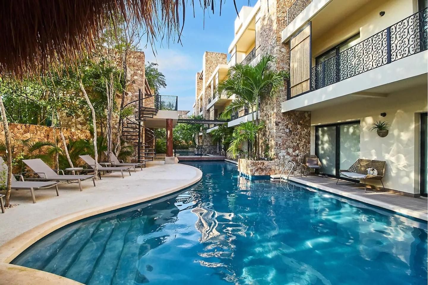 In Aldea Zama, Work & Pool, Long Apartment Tulum