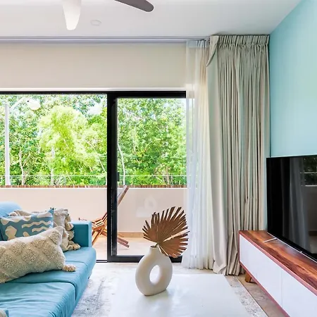 Promo 2br With Rooftop Pool, Gym And Free Bikes Apartment Tulum