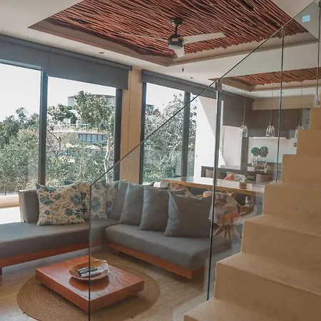 Apartment Stylish & Luxury Penthouse & Apartment, Private Pool, Private Hot Tub, Terrace And Roof At Jungle Tulum