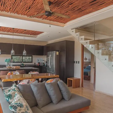 Apartment Stylish & Luxury Penthouse & Apartment, Private Pool, Private Hot Tub, Terrace And Roof At Jungle Tulum