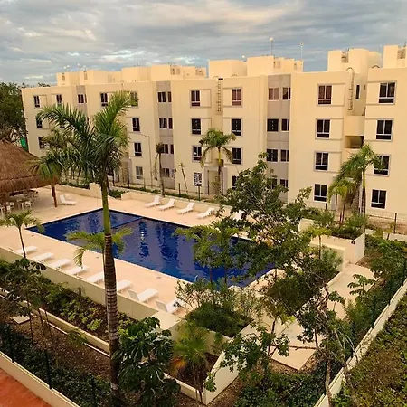 Departamento Nuevo En Aldea Tulum, Alberca E Internet