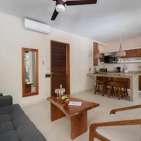 Boho 1bdr Plunge Pool Gym 100 Mbps Wifi Holiday home Tulum