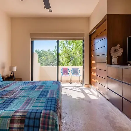 Casa Cactus! Private Jacuzzi And Rooftop +gym+business Center+ Wifi! Apartment Tulum