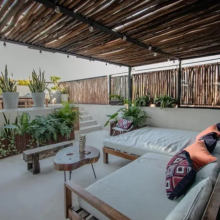 Ph-4-groups 3br Priv-rooftop 18pax @aldea Zama Apartment Tulum