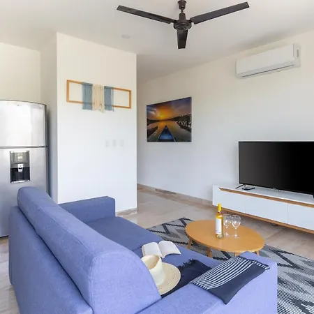 Apartment 2br With Rooftop Pool Near Restaurants Tulum