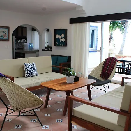 Casa Caracol Oceanfront Sandy In Neighborhood With 24 Hr Security Villa Tulum