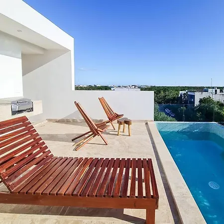 Comfortable Private Pool & Terrace 1br Penthouse Apartment Tulum