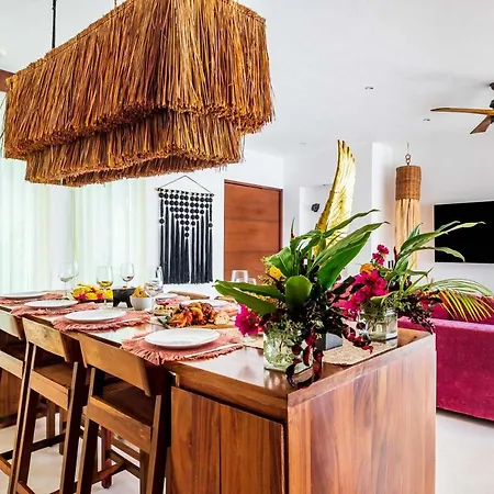 Villa Ek'balam & Flamingo, Luxury Villas, Private Pool, Private Garden, Jacuzzi, 24h Security Tulum