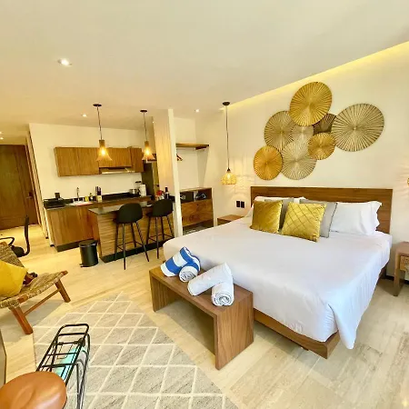 Private Jacuzzi + 2 Bikes - Gym And Pool In Rooftop Hyde 104 * Tulum