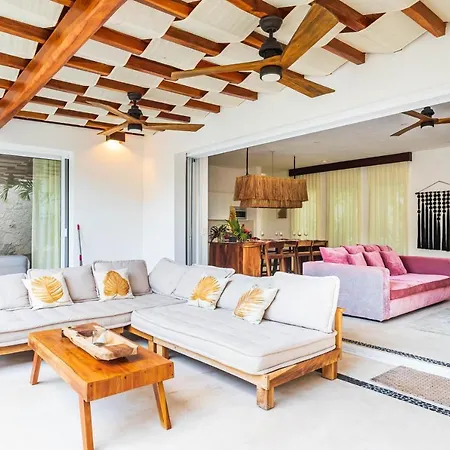 Villa Ek'balam & Flamingo, Luxury Villas, Private Pool, Private Garden, Jacuzzi, 24h Security Tulum