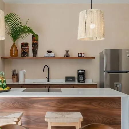Lujoso Departamento Boho-chic Con Alberca Privada * Tulum