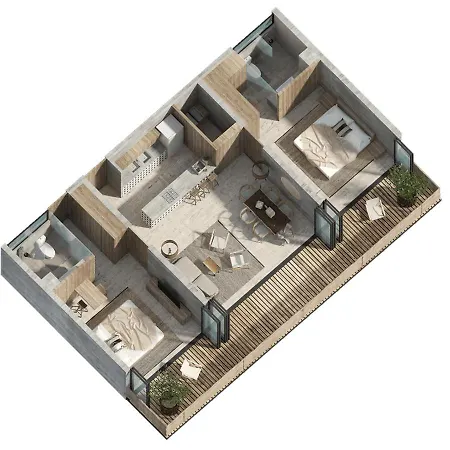 Luxury 2br Penthouse Private Pool Cenote Guest house