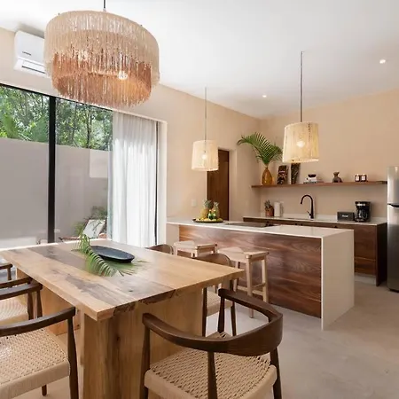 Lujoso Departamento Boho-chic Con Alberca Privada Tulum