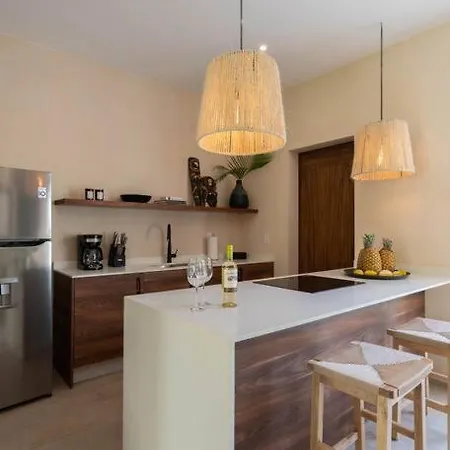 Departamento Boho Chic, Alberca Privada , Centrico Apartment *