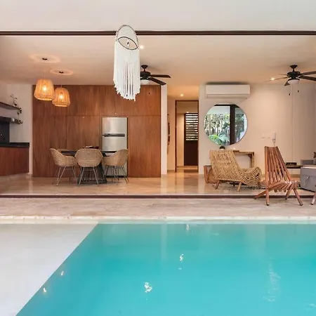 Bajocielo107 Lux 2br Priv Pool In Aldea Zama Apartamento