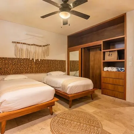 Apartamento Bajocielo107 Lux 2br Priv Pool In Aldea Zama Tulum