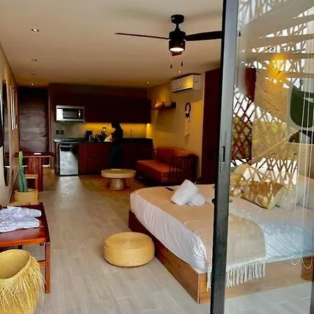 Depto Con Roof Privado A 6 Minutos De La Playa En Apartment Tulum