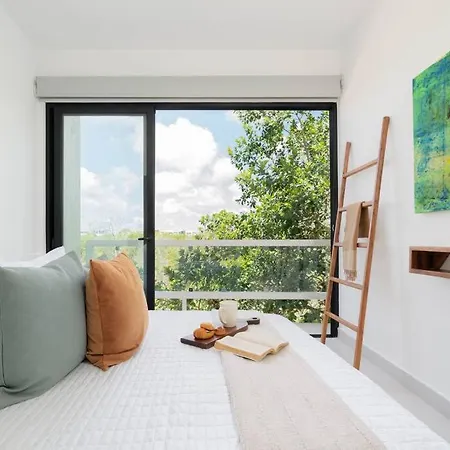 Sunsetviewph+privpool+near Beach&town+rooftop+50mb Apartment Tulum