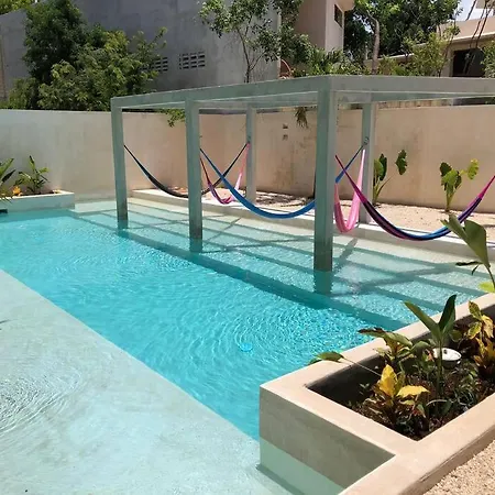 Chic Ph Private Pool/rooftop Near To Beachfront Apartment Tulum