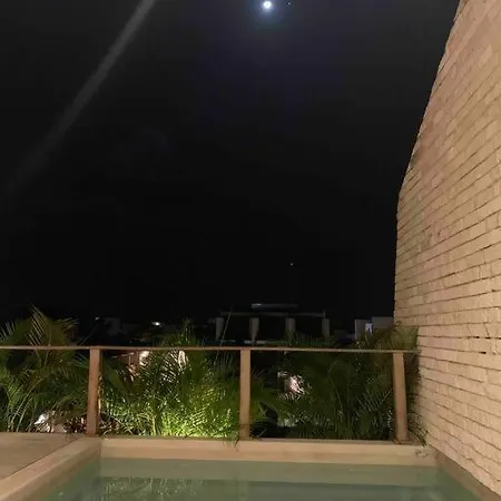 Chic Ph Private Pool/rooftop Near To Beachfront * Tulum