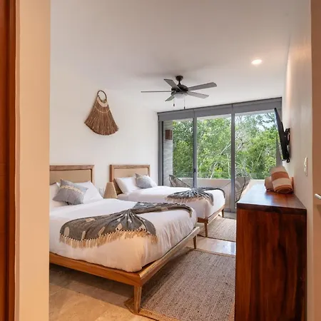 Nhoa 208c Lux 1br Jungle View In Aldea Zama Сasa de vacaciones Tulum