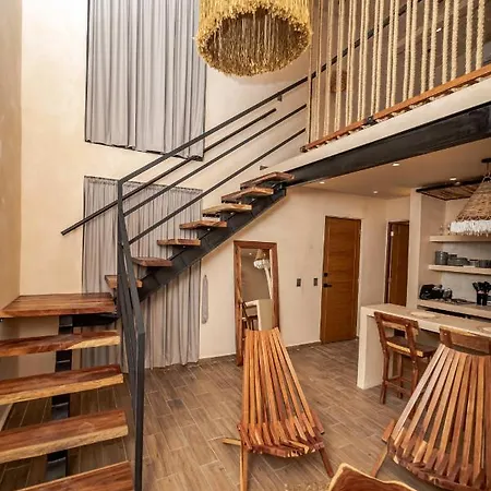 Downtown Loft W Rooftop Pool Apartment Tulum
