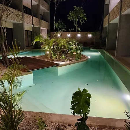 Con Terraza, Pileta Y Bano Completo * Tulum