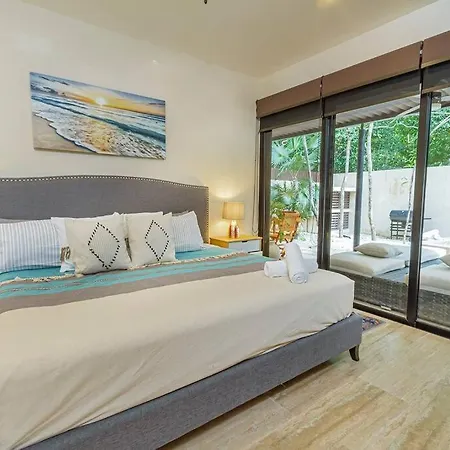 Elegante Y Espacioso Depto 3 Hab Patio Privado En Tulum