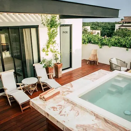 Romantic Roof Penthouse! Bbq And Priv. Pool * Tulum