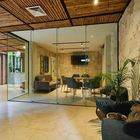 Serene In La Veleta With Private Plunge Pool, Gym, Rooftop Pool And Yoga Lounge Apartment Tulum