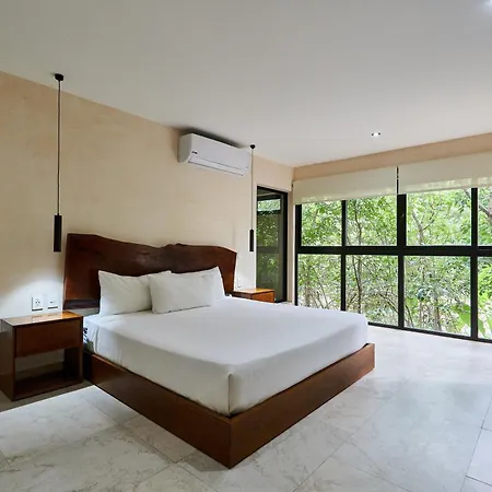 Apartment Serene In La Veleta With Private Plunge Pool, Gym, Rooftop Pool And Yoga Lounge Tulum