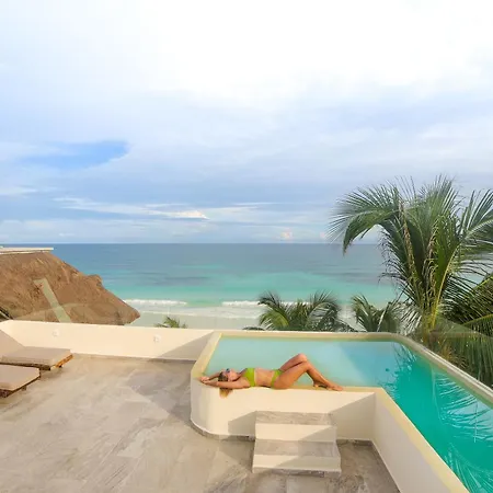 Playa Canek - Penthouse - Beach Front, Balcony & Pool * Tulum
