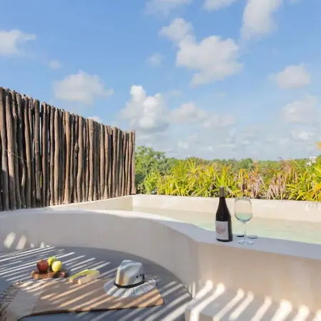 Private Pool And Rooftop In Aldea Zama, 24 7 Security In A Gated Community 15 Apartment