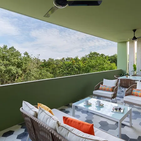 Amazing With Private Pool In Aldea Zama Apartment