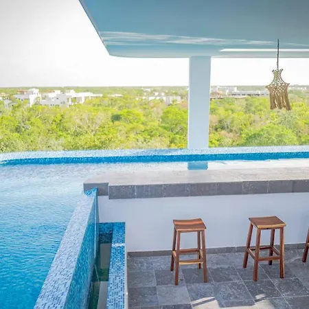 Apartment 2-level In Aldea Zama With Private Splash Pool. *