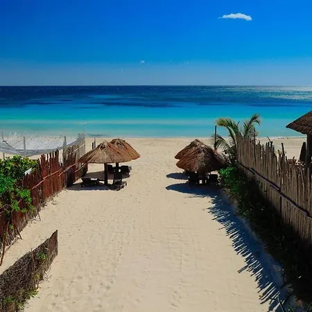 Chillaxing Front House Tulum