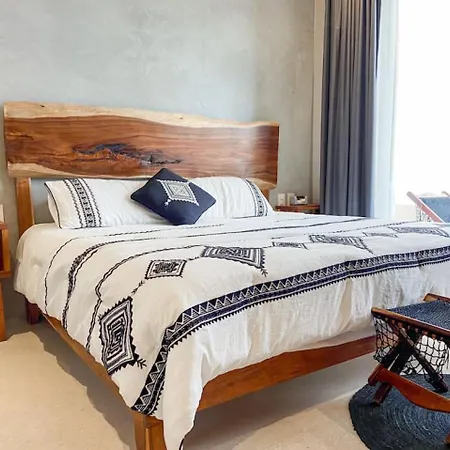 Apartment Ango - Bohochic With Full Kitchen, Pool, Balcony, Wifi, Ac Tulum
