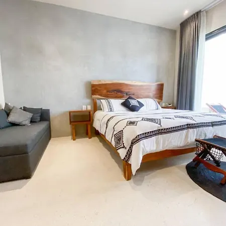 Apartment Ango - Bohochic With Full Kitchen, Pool, Balcony, Wifi, Ac Tulum