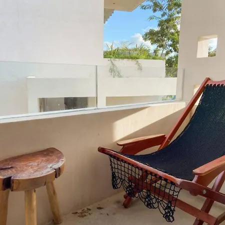 Apartment Ango - Bohochic With Full Kitchen, Pool, Balcony, Wifi, Ac Tulum