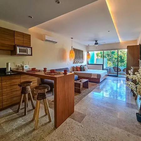 Sunrise /aldea Zama, Private Pool With-fast Wifi Apartment *