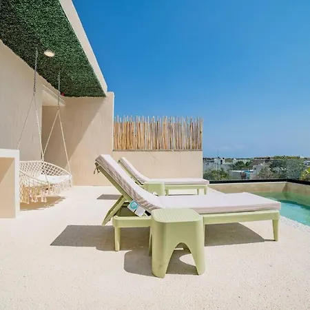 Apartment Crystal Style And Elegance, Walking 2 Rest,markets Tulum