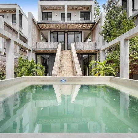 Lux Toh Villa, Rooftop Pool, Wifi, Transport Apartment Tulum