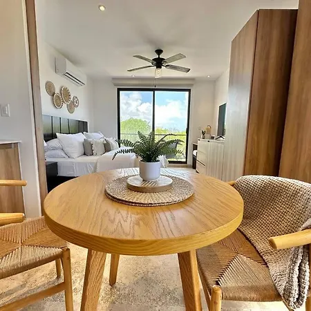 Apartment Cozy With Balcony And Rooftop Pool In Tulum