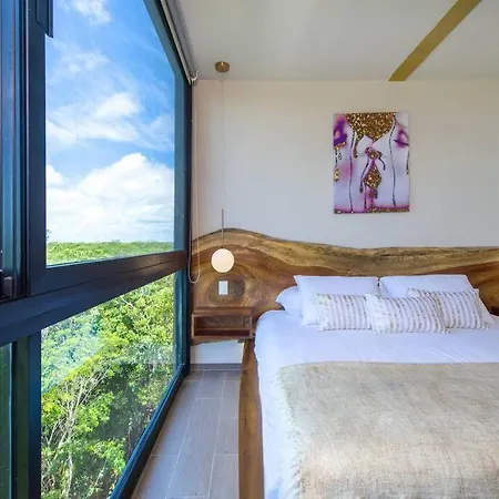 Designer Penthouse - Jungle Views, Bike To Tulum